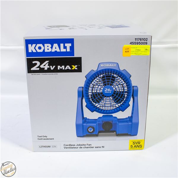 BRAND NEW KOBALT 24-V MAX CORDLESS JOBSITE FAN