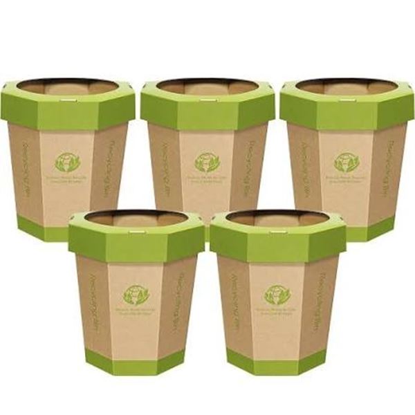 NEW 4 PACK OF QIMATOP CARDBOARD TRASH BINS
