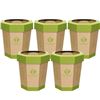 Image 1 : NEW 4 PACK OF QIMATOP CARDBOARD TRASH BINS