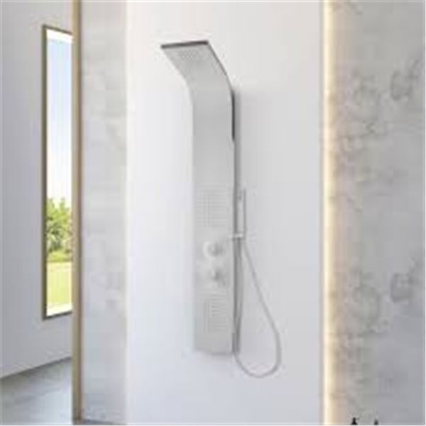 NEW APPOLLO ANGELINA SHOWER PANEL - WHITE