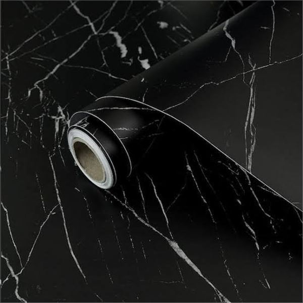 NEW HEMEME MARBLE PEEL & STICK WALLPAPER - BLACK