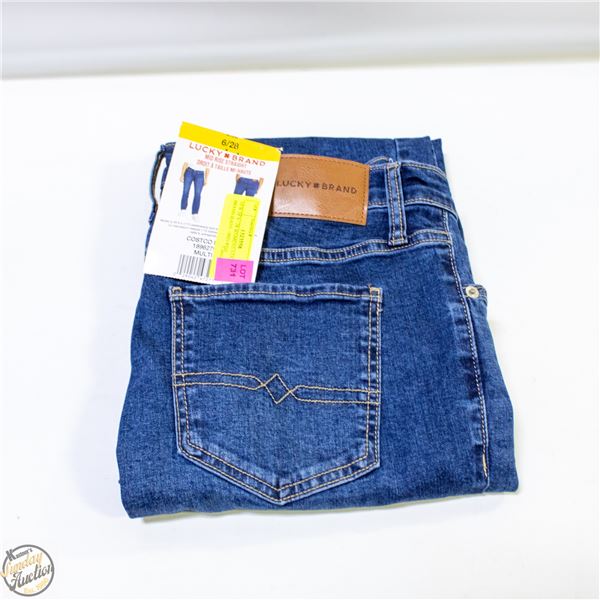 NEW SZ 6 / 28 WOMENS LUCKY BRAND JEANS - MID RISE