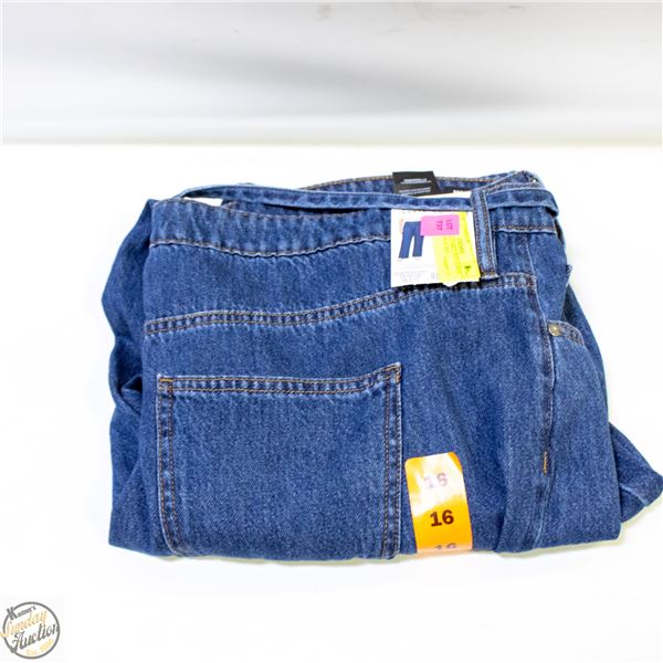NEW BUFFALO BREE SIZE 16 WIDE LEG WOMENS JEANS