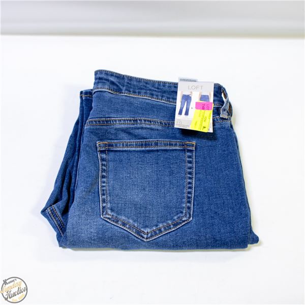 NEW SZ 10 LOFT WOMENS BOOTLEG MID RISE JEANS