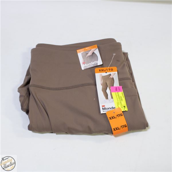 NEW XXL MONDETTA REGULAR RISE LEGGINGS WITH SIDE