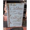 Image 1 : LARGE WALL ART - MOTIVATIONAL 26.5" X 42.5"