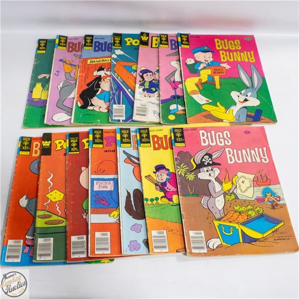 LOT OF 14 GOLD KEY COMICS BUG'S BUNNY