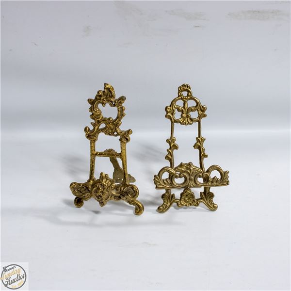 VINTAGE 2 BRASS MINI PICTURE