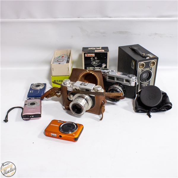 LOT OF CAMERAS ETC. BROWNIE TARGET