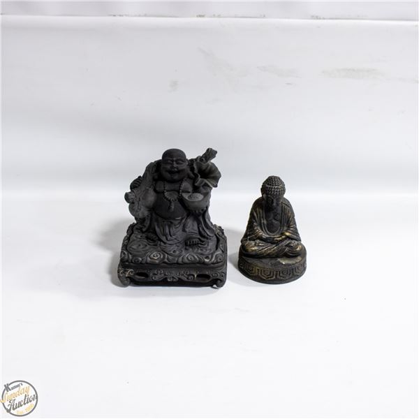 VINTAGE 2 CLAY INCENSE BURNERS