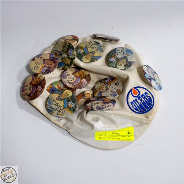 16 VINTAGE EDMONTON OILERS RONALD MCDONALD