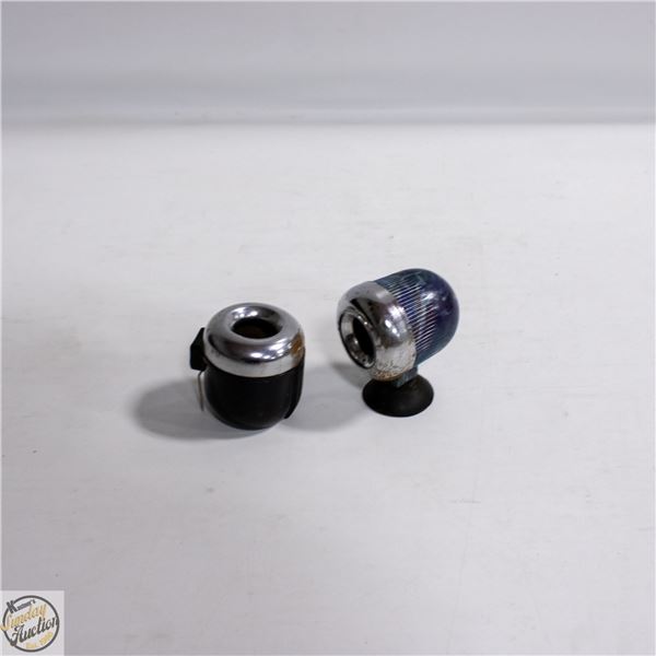 2 VINTAGE CAR DEER WHISTLES ONE BACOLITE