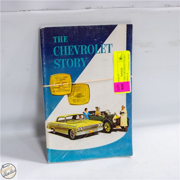 VINTAGE THE CHEVROLET STORY 1961 PAPERBACK