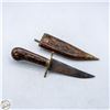 Image 1 : VINTAGE HAND-CARVED INDIAN DAGGER 10" ROSEWOOD