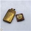 Image 1 : VINTGE BRASS LIGHTER CIGGARETTE CASE WITH