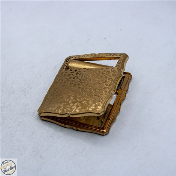 VINTAGE STRATTON GOLD-TONE COMPACT MIRROR