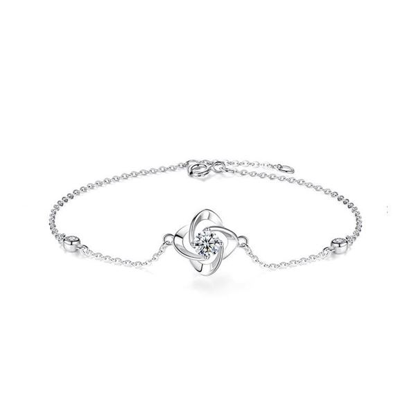 925S GRA CERTIFIED 4-LEAF DESIGN ROUND BRILLIANT