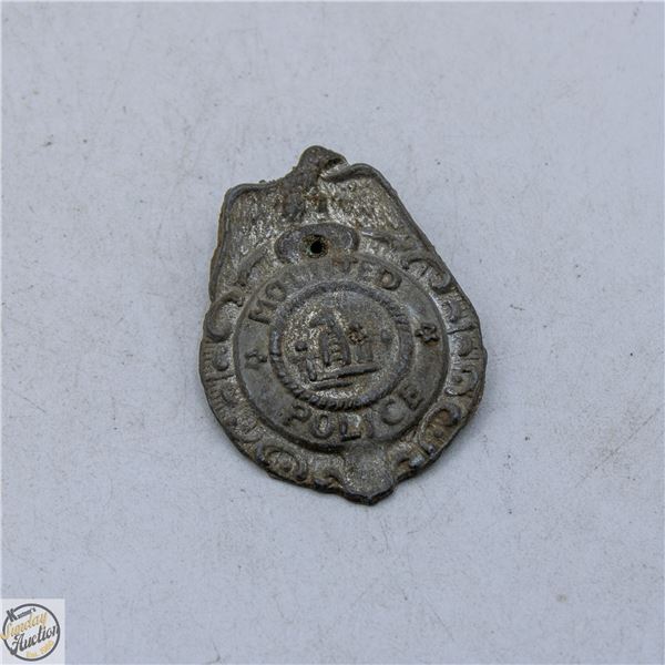 VINTAGE METAL MOUNTIE JUNIOR BADGE