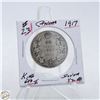 Image 1 : #5117-92.5 % SILVER 1917 KING GEO VI HALF DOLLAR