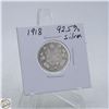 Image 1 : #5115-92.5 % SILVER 1918 KING GEO VI QUARTER