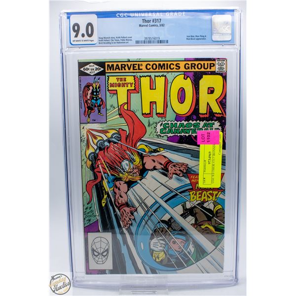 CGC 9.0 THOR #317 IRONMAN APP