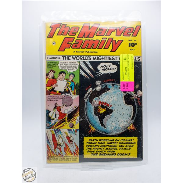 MARVEL FAMILY #59 1950'S COMIC
