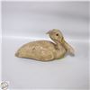 Image 1 : ANTIQUE WOOD CARVED DUCK DECOY - NECK NEEDS REPAIR