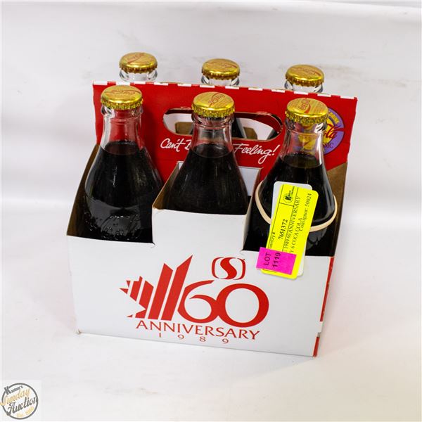 1989 VINTAGE 60YR ANNIVERSARY SAFEWAY 6 COCA COLA