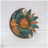 Image 1 : VINTAGE SOLID COPPER MOON AND SUN 16" DIAMETER