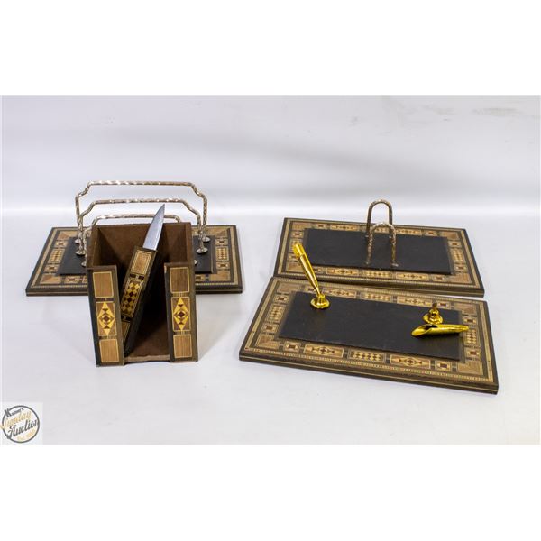 WOOD INLAY OFFICE SUPPLIES