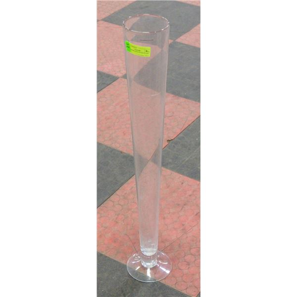 31.5" TALL DECORATIVE GLASS FLOOR VASE