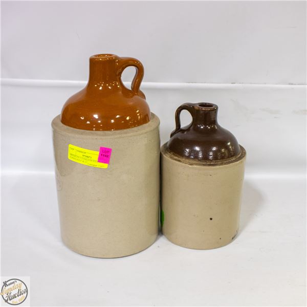 MEDALTA 1+2 GALLON JUGS BOTH 2 TONED H-9.5" & 12"