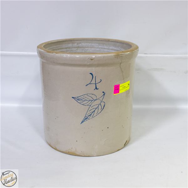 RED WING 4 GALLON CROCK BLUE LEAF