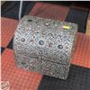Image 1 : ESTATE STORAGE CHEST STONE INLAY H-16.75" W-17"