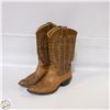 Image 1 : SIZE 6.5A JUSTIN COWBOY BOOTS LEATHER SOLE