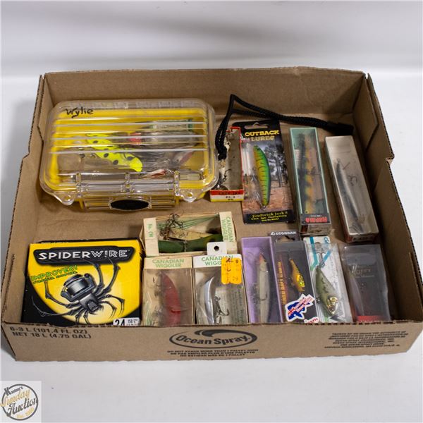 FLAT OF TACKLE BOX AND LURES