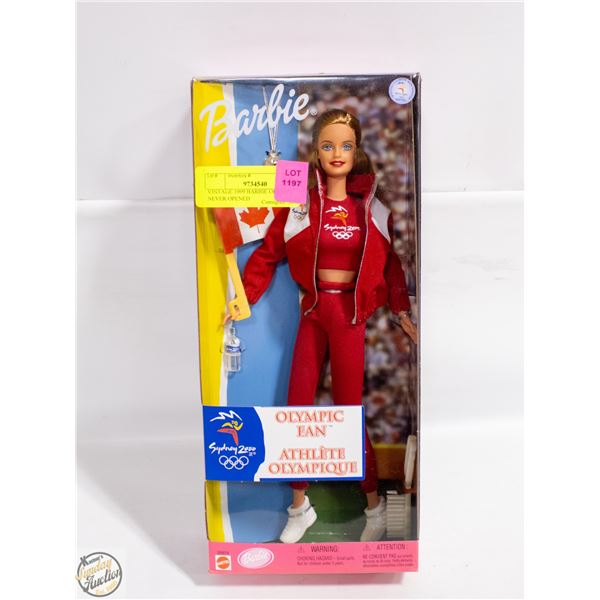 VINTAGE 1999 BARBIE OLYMPIC NEVER OPENED