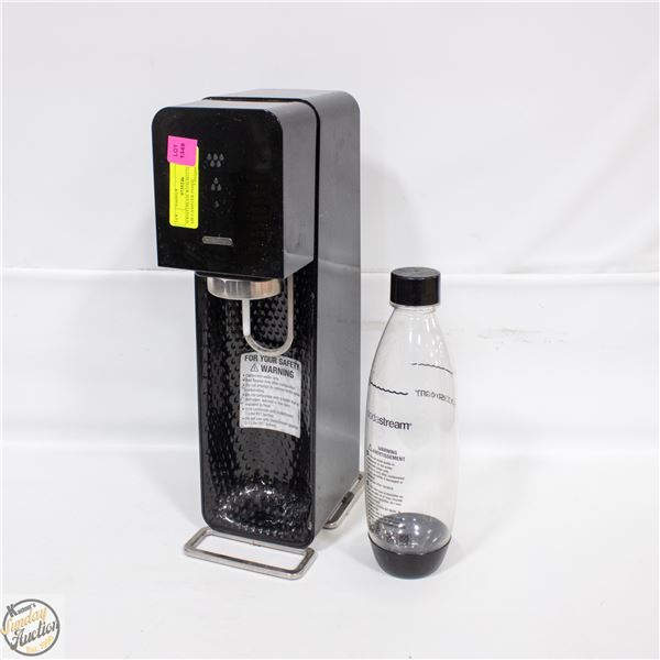 SODASTREAM WITH BOTTLE AND AIR CANISTER INSIDE