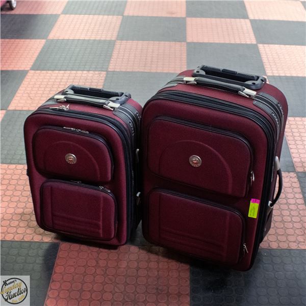 PAIR OF APEX SUITCASES