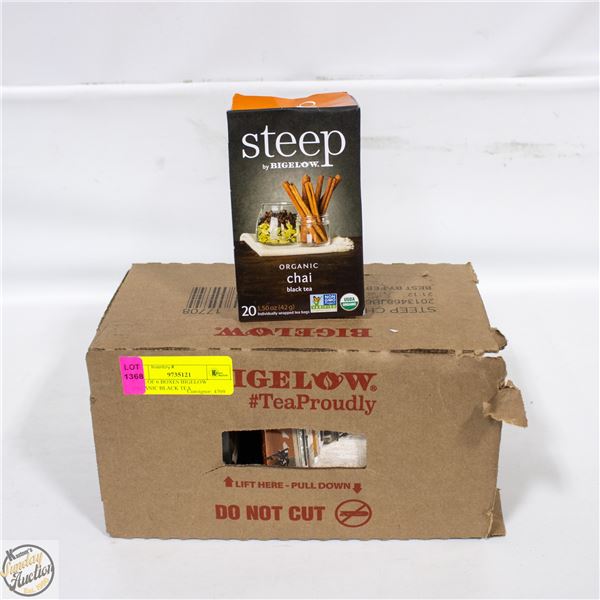 CASE OF 6 BOXES BIGELOW ORGANIC BLACK TEA