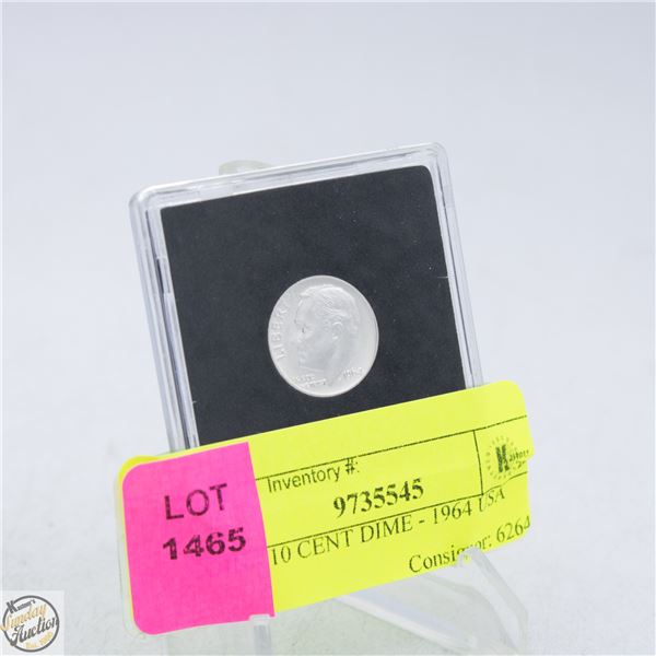 COIN - 10 CENT DIME - 1964 USA