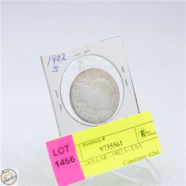 COIN - DOLLAR - 1902 S - USA