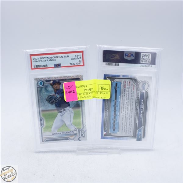 GRADED SPORTS CARDS (2) - PSA 10 OF BOTH WANDER