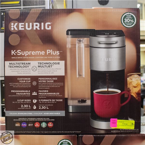 KEURIG K SUPREME PLUS COFFEE MAKER