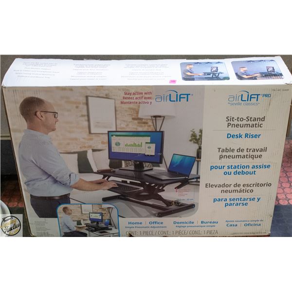 NEW AIR LIFT PRO SIT AND STAND DESK