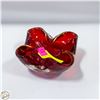Image 1 : VINTAGE MID-CENTURY RED MURANO ART