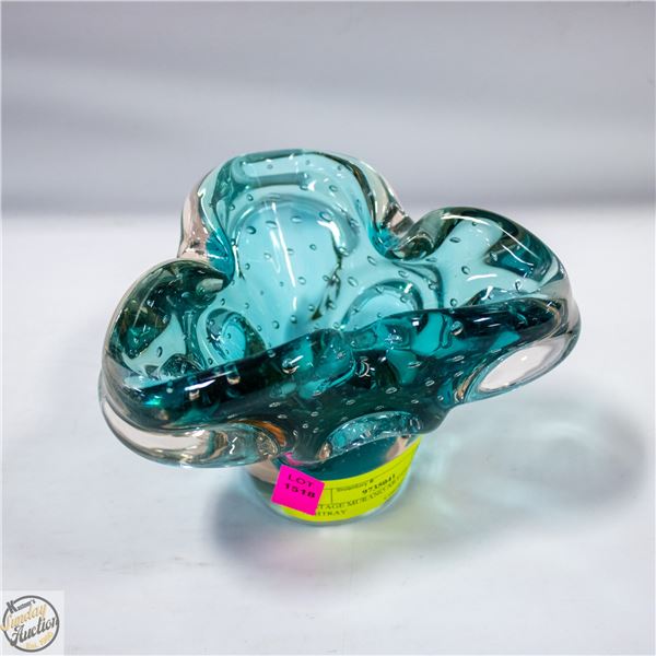 VINTAGE MURANO ART GLASS ASHTRAY