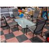 Image 1 : PATIO SET WITH 4 CHAIRS