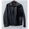 Image 1 : BLACK LEATHER JACKET SIZE MEDIUM