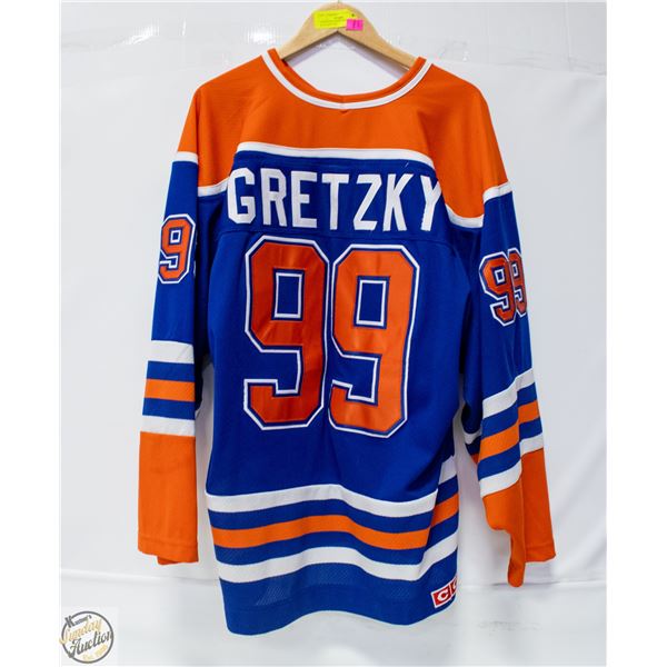 EDMONTON OILERS ORANGE WHITE BLUE GRETZKY
